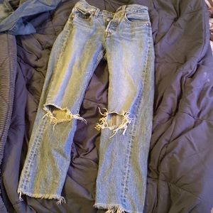 Levis Wedgie Straight distressed jeans size 24 size 1 women